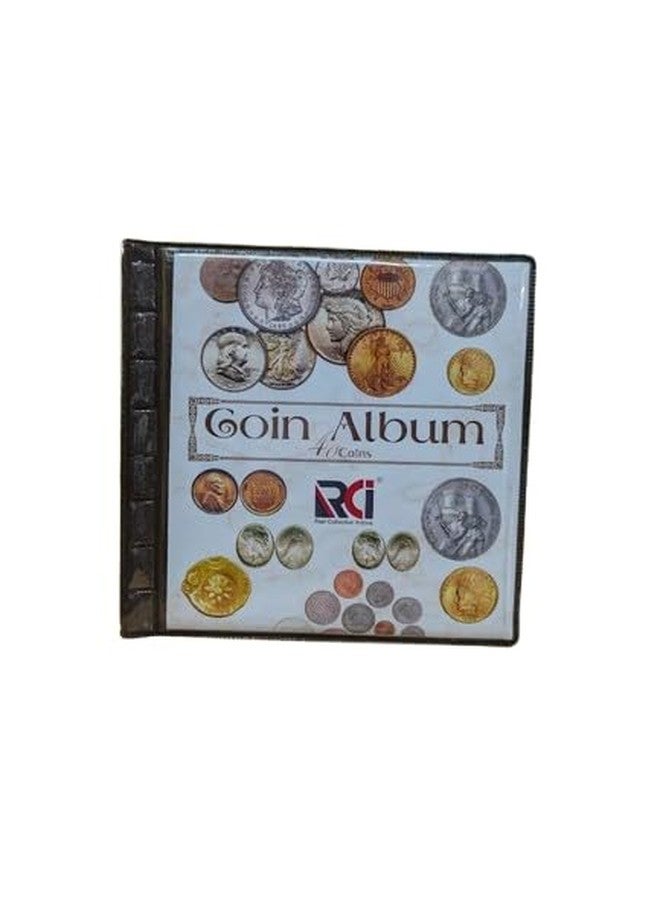 RCI 40 Pockets Coin Album - Coin Storage Album Book for Collectors | Pack of 1 - Image 1